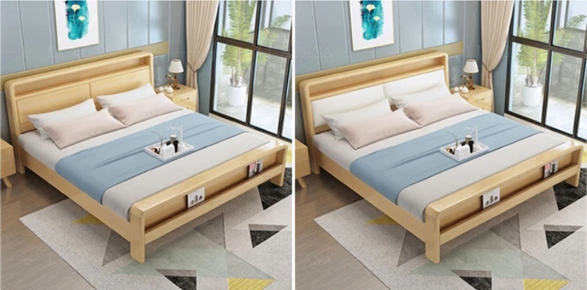 2 Phiên bản giường gỗ WB109