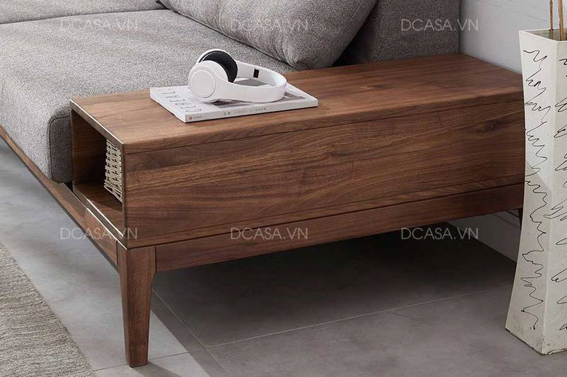 Sofa gỗ SG006 tích hợp tủ đựng đồ tiện lợi