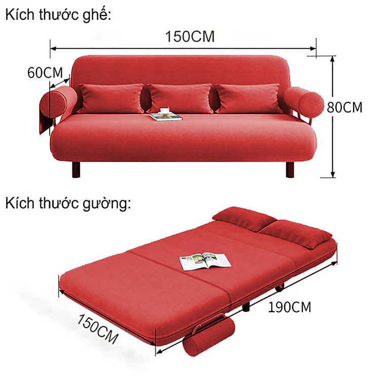 sofa giường gấp xếp thông minh giá rẻ