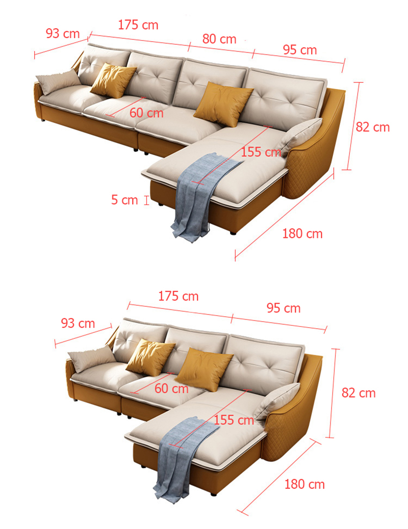 Điều chỉnh kích thước các mẫu sofa