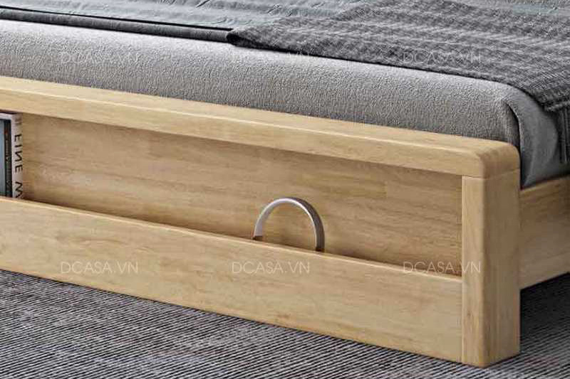 Chân giường có hộc tủ để đồ tiện dụng