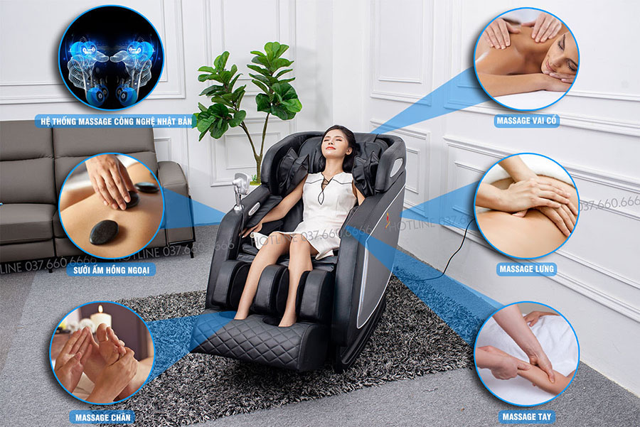 Cách hoạt động túi khí ghế massage