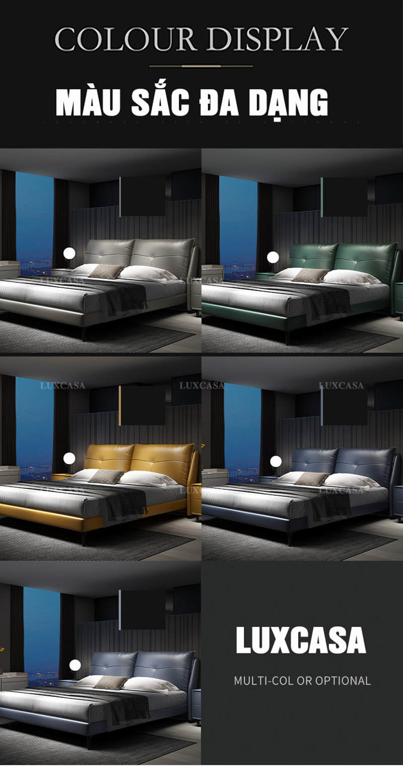 Màu sắc giường đa dạng sản xuất theo yêu cầu mệnh phong thủy