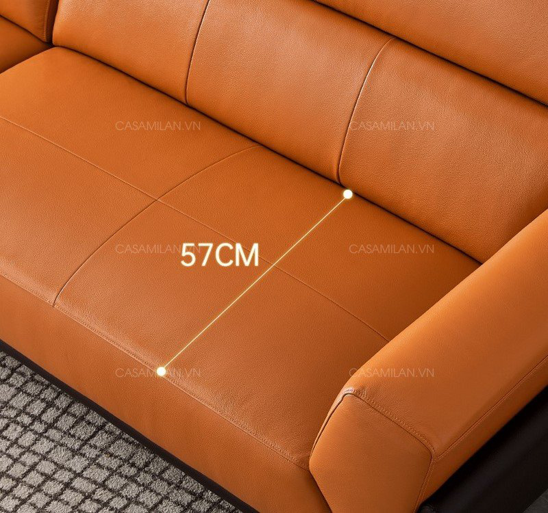 Ghế sofa da thật SD1107