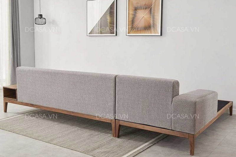 Thiết kế hai mảnh đơn giản tinh tế sofa gỗ SG006
