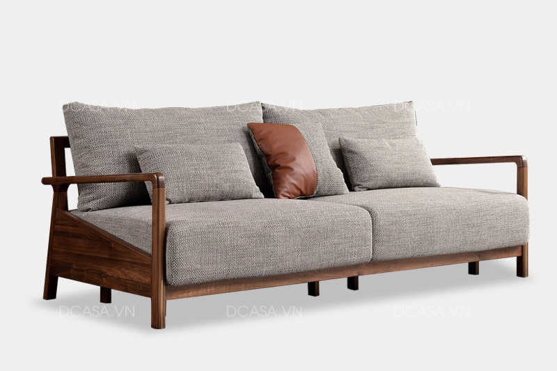 Ghế sofa gỗ đơn giản tinh tế SG012