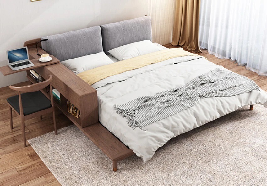 Giường ngủ gỗ WB103 sang trọng hiện đại