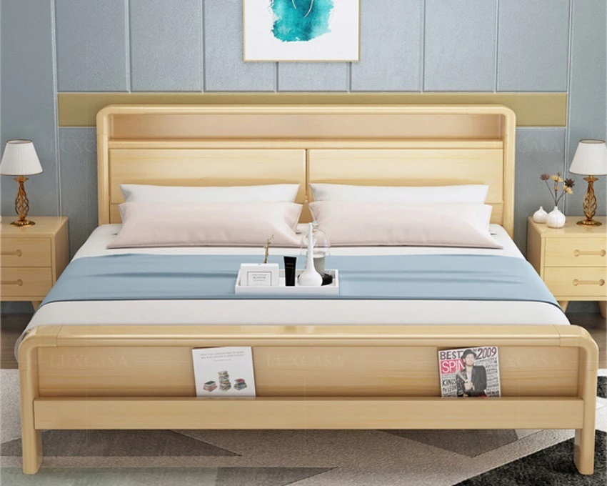 Mẫu giường gỗ kiểu nhật WB109