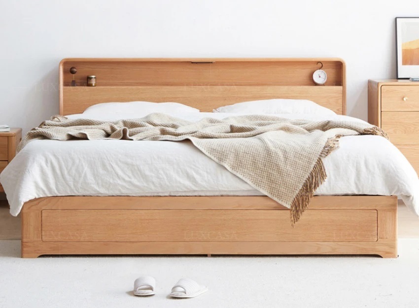 Giường gỗ sồi kiểu nhật WB105