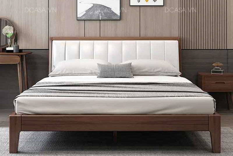giường gỗ đơn giản hiện đại GG008