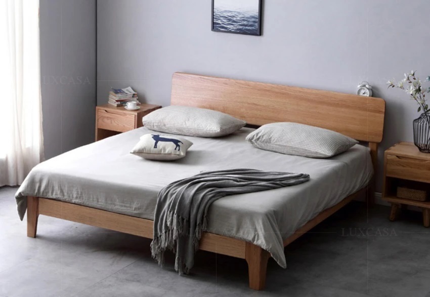 Giường ngủ gỗ sồi WB112