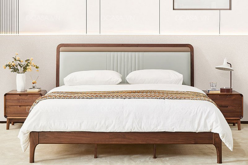 Giường ngủ gỗ tự nhiên GG002