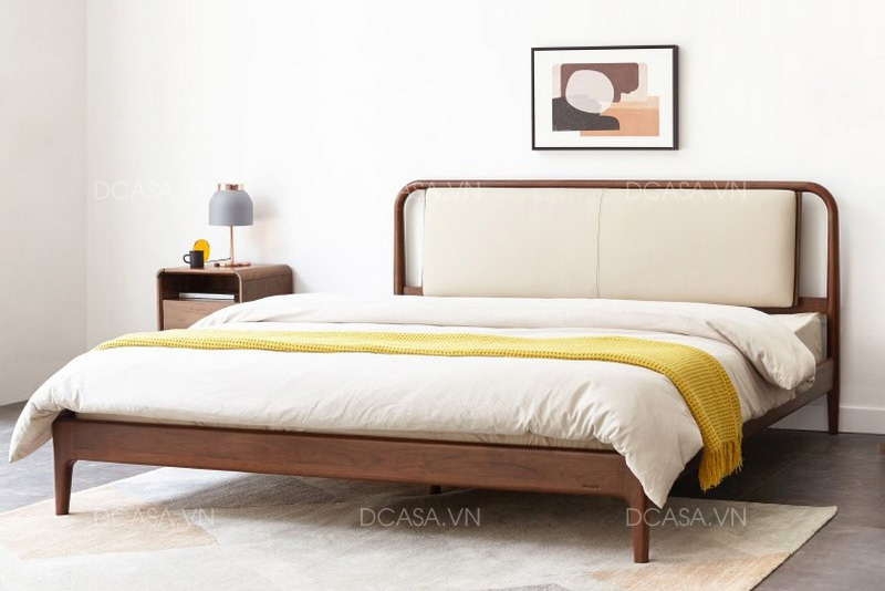 Thiết kế giường gỗ tự nhiên hiện đại