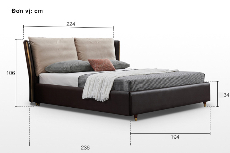 Lựa chọn kích thước giường hợp diện tích