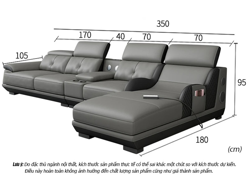 Kích thước sofa thông minh SVM37