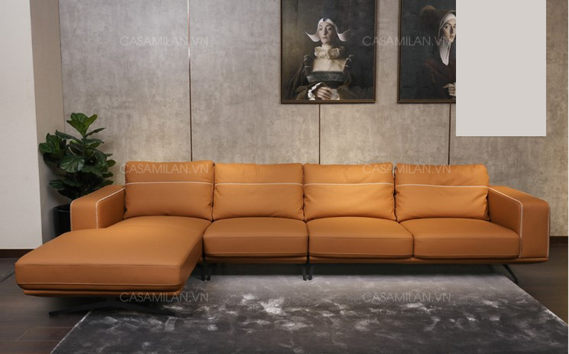 Ghế sofa phòng khách thiết kế chữ L góc rộng SD1111
