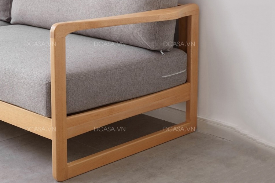 Ghế sofa gỗ bọc nỉ cao cấp SG020