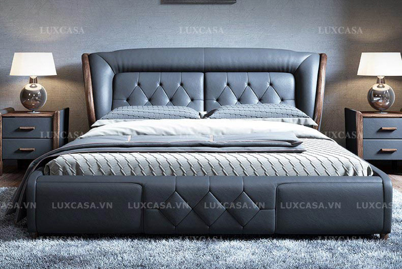 Thiết kế giường da phong cách ấn tượng