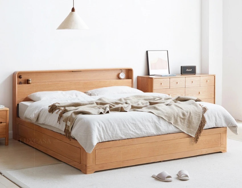 Giường ngủ gỗ kiểu nhật WB105