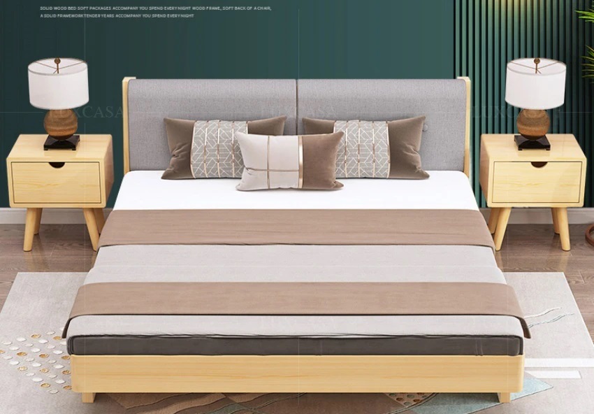 Giường ngủ gỗ sang trọng mẫu WB108