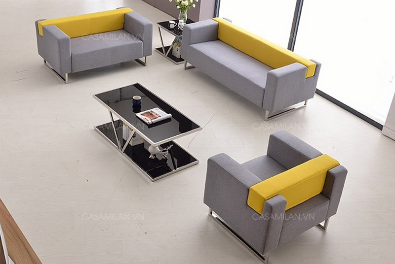 Sofa văn phòng thiết kế vuông vắn, sang trọng- SVP1506