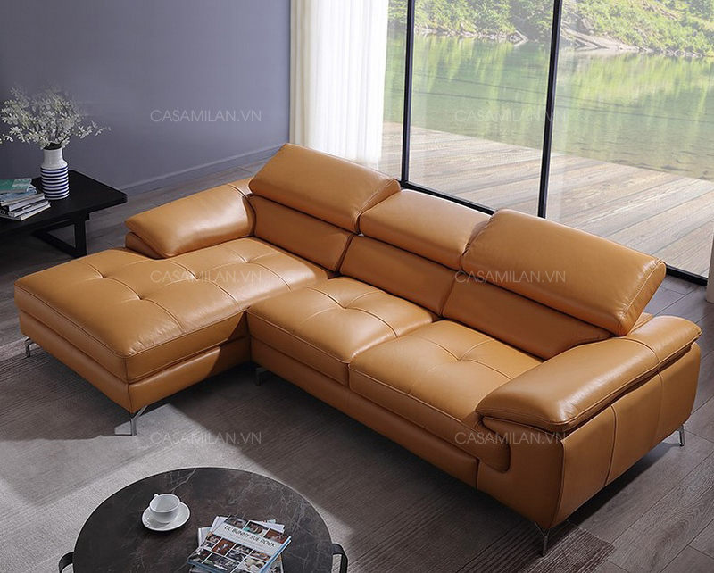 Ghế sofa da thật hình chữ L SD1104