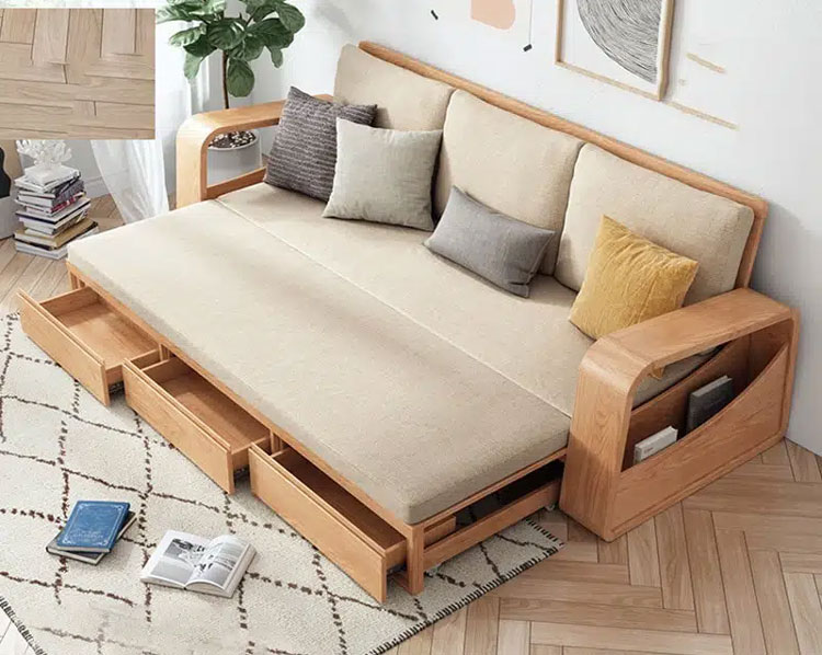 Ghế sofa thông minh gỗ sồi