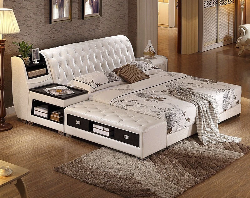Mẫu giường bọc da đang phổ biến trên thị trường