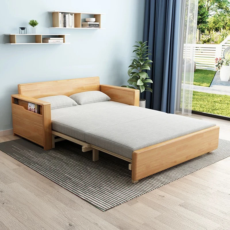giường gấp gỗ sồi cao cấp