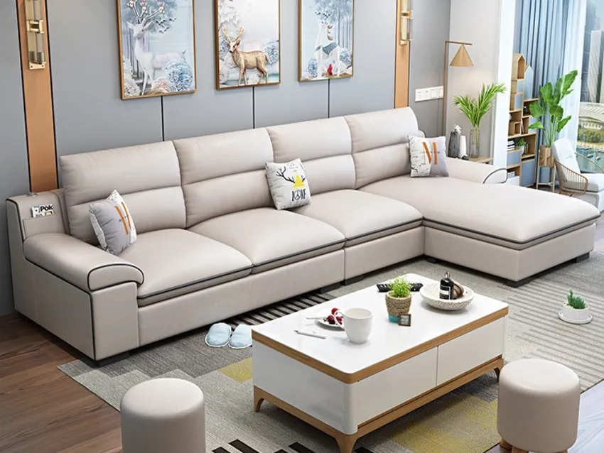  Kích thước sofa góc phòng khách chữ L 3.2mx2.1mx0.8m