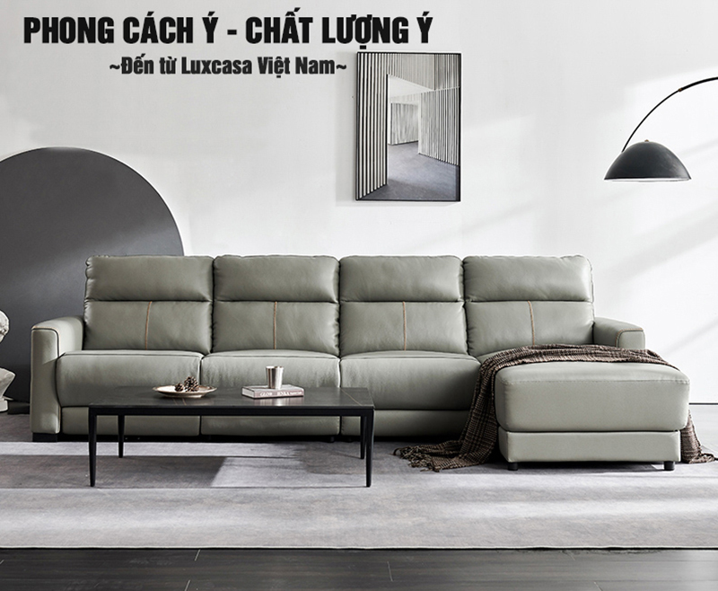 Sofa da phong cách Ý SR6