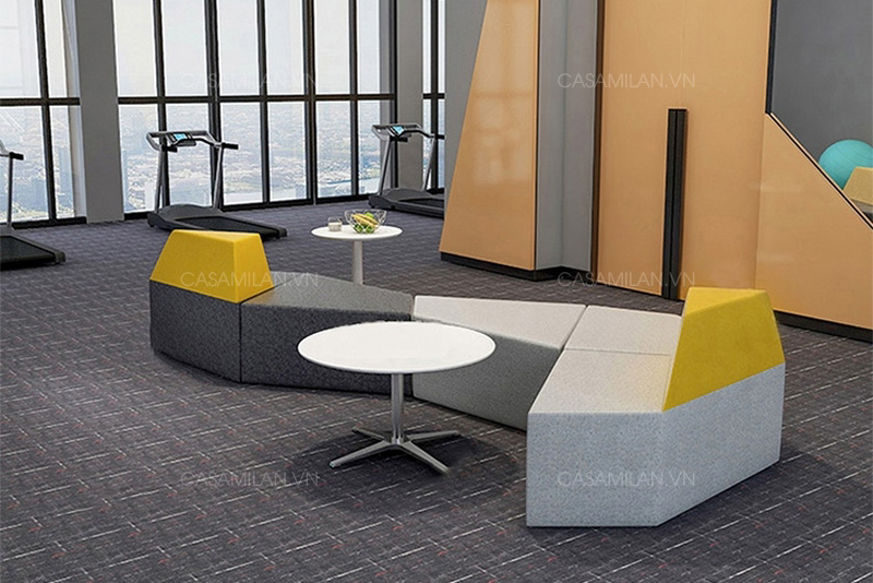 Sofa văn phòng thiết kế độc đáo, đễ dàng phối hợp với không gian nội thất