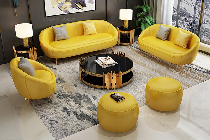 Sofa văn phòng thiết kế kiểu dáng Oval sang trọng - SVP1518