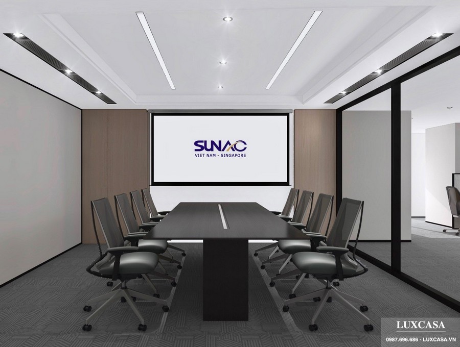 Mẫu thiết kế công ty hiện đại đơn giản SUNAC
