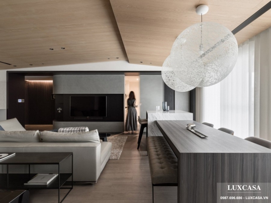 Thi công hoàn thiện căn hộ đẳng cấp tiện nghi nhà anh Long