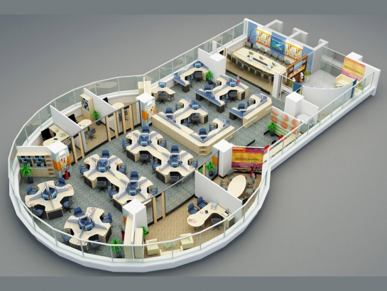 Thiết kế nội thất công ty đẹp SMART MEDIA