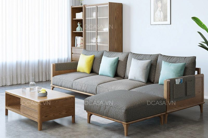 Bộ Sofa Gỗ Phòng Khách Đẹp SG014