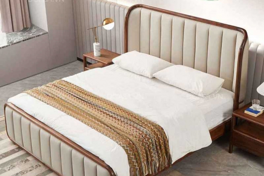 Giường Gỗ Tự Nhiên Hiện Đại GG003