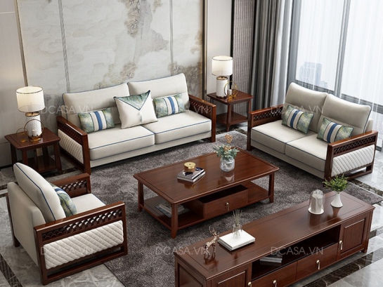 Ghế Sofa Gỗ Tự Nhiên Phòng Khách SG017