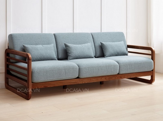Ghế Sofa Gỗ Bọc Nỉ Phòng Khách SG019