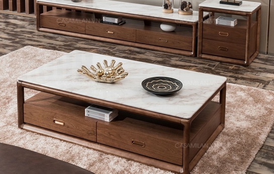 Bàn Trà Sofa Mặt Đá BT4135