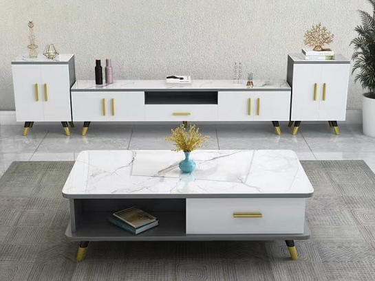 Bàn Trà Mặt Đá PVD SP13