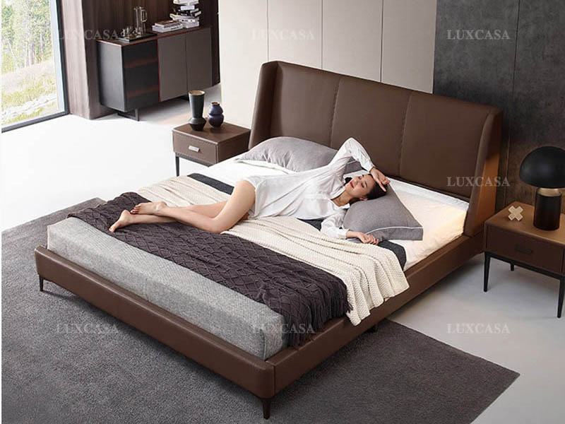Giường ngủ bọc da cao cấp GD313