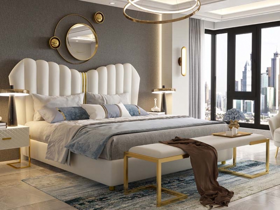 99+ Mẫu giường bọc da tân cổ điển sang trọng cho phòng ngủ